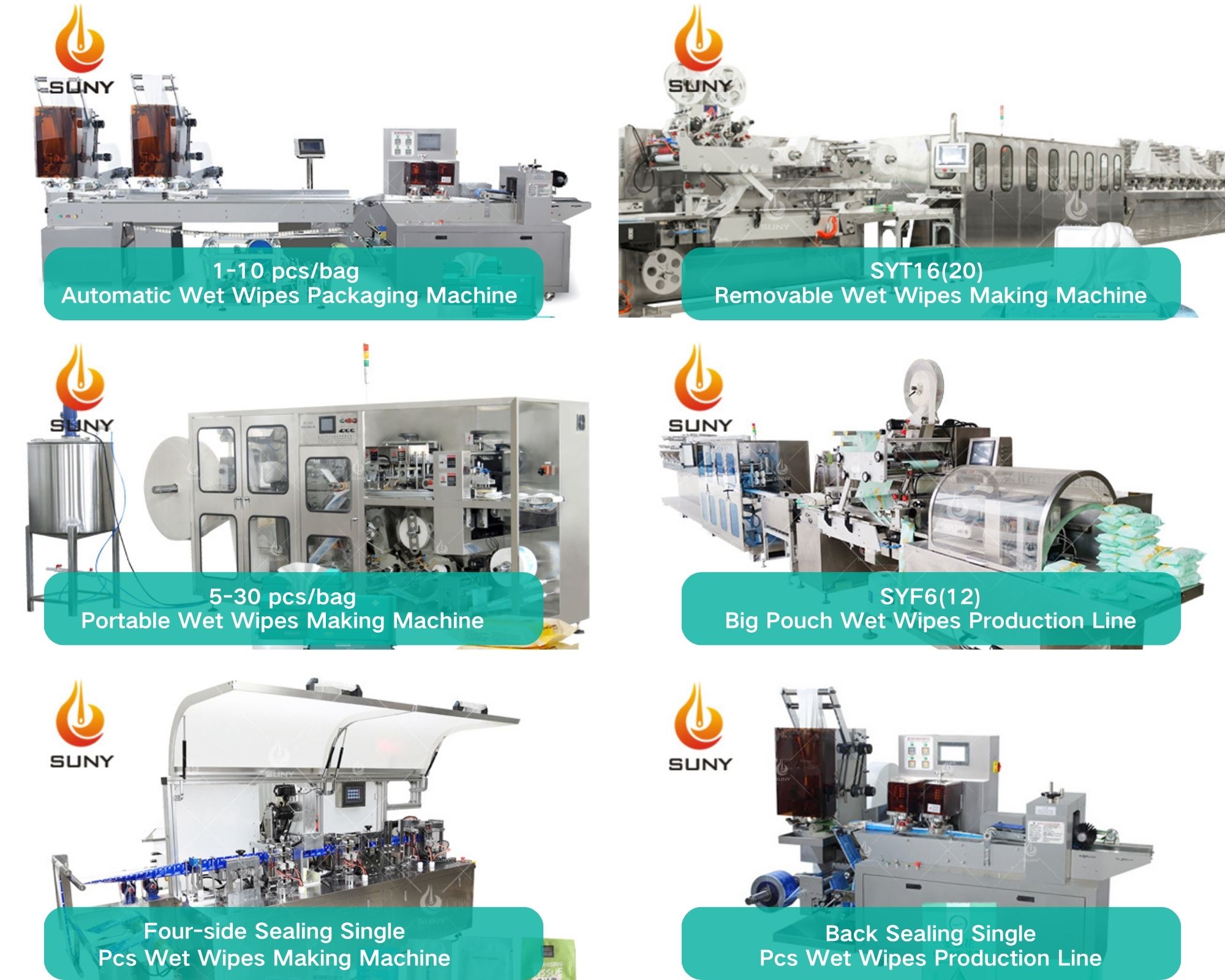wet wipes production and packaging line model