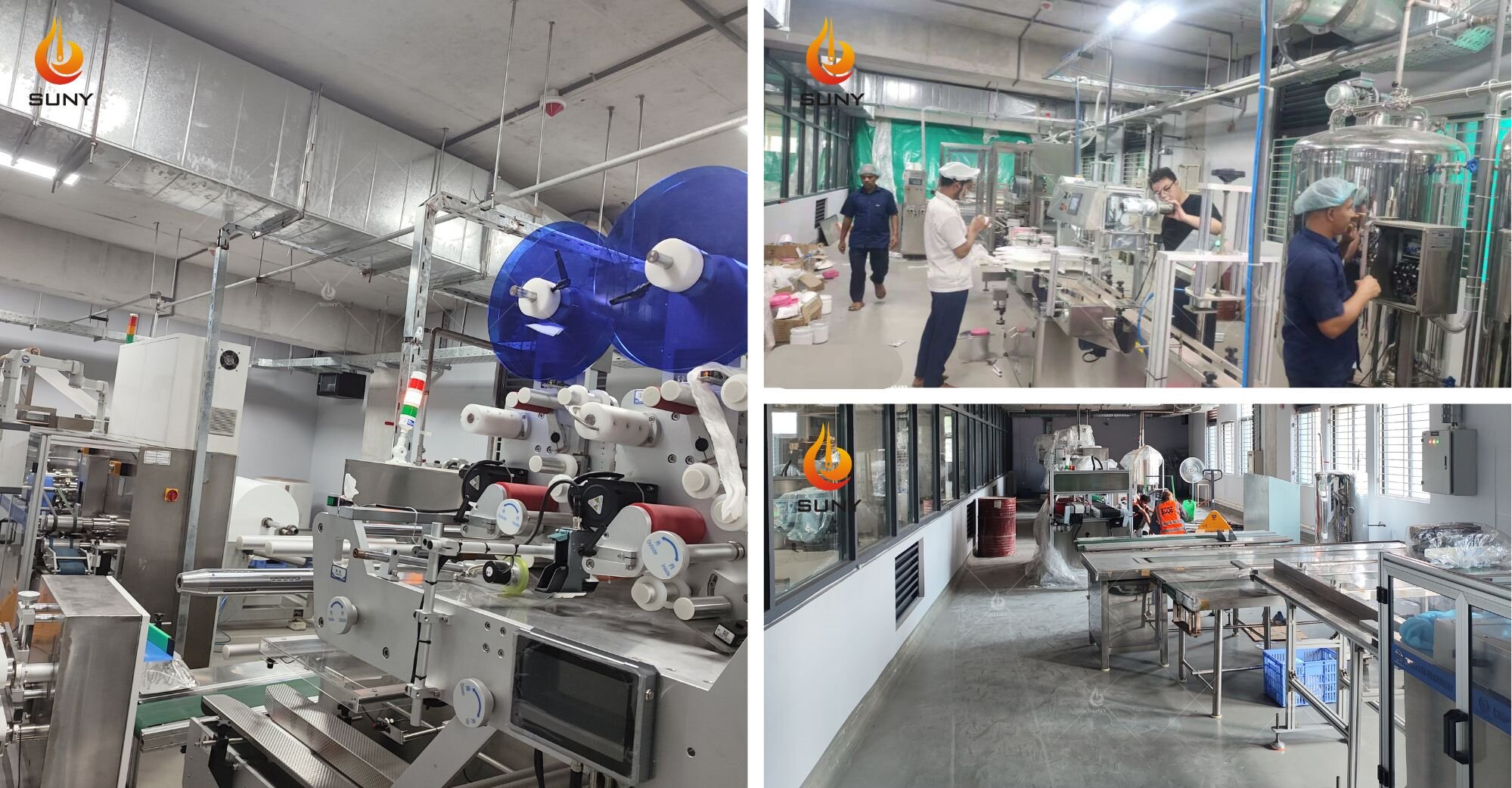 Bangladesh Customer Site Automatic Canister Filling Wet Wipes Line