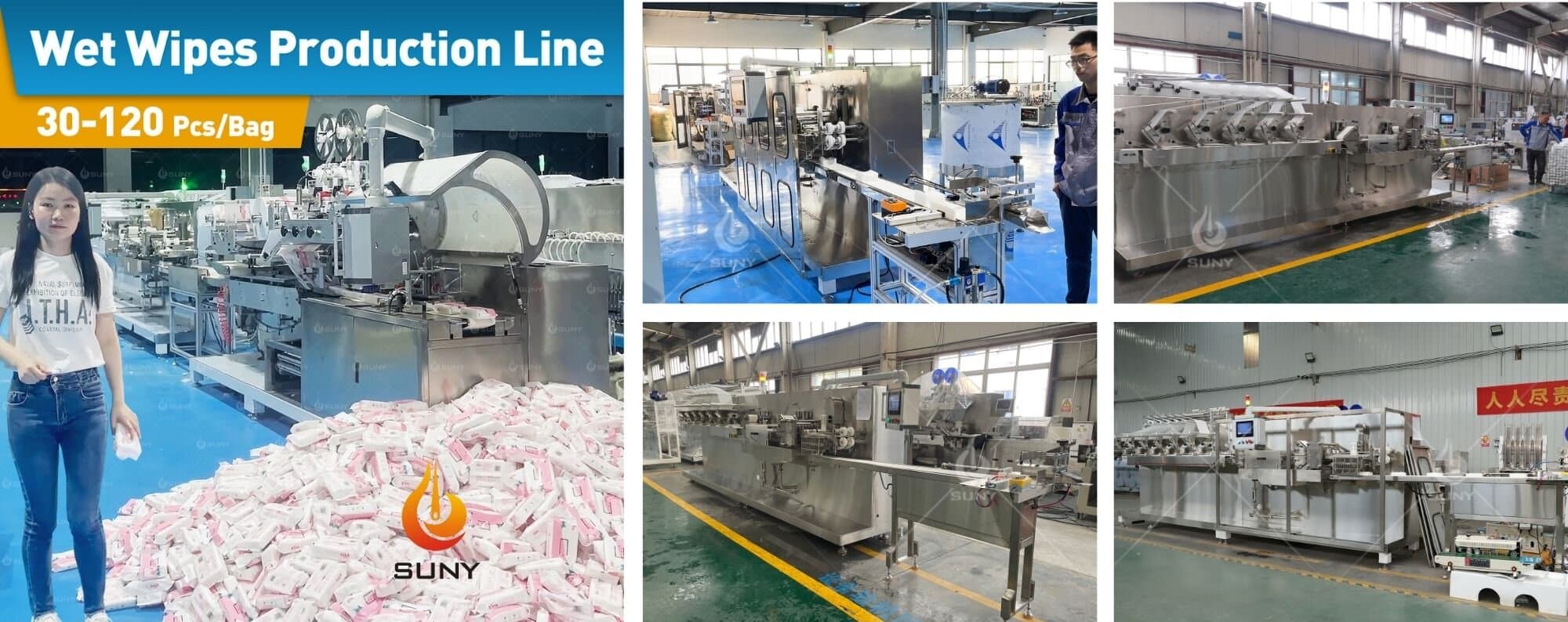 Wet Wipes Production Line for 30 to 120 Pcs Bags Wet Wipes Production Line for 30 to 120 Pcs Bags